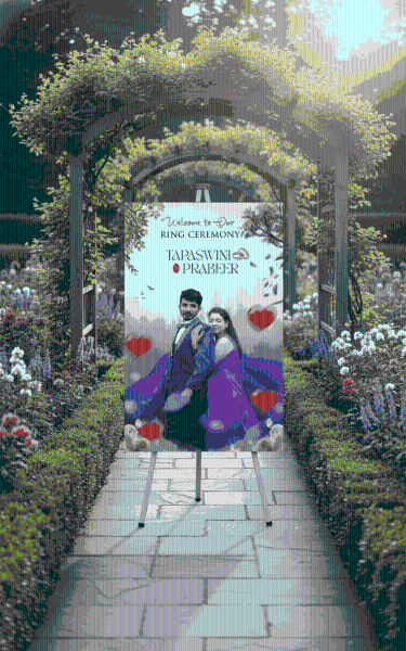 thumbnail Ring Ceremony Welcome Board PSD 4x2.5 Ft